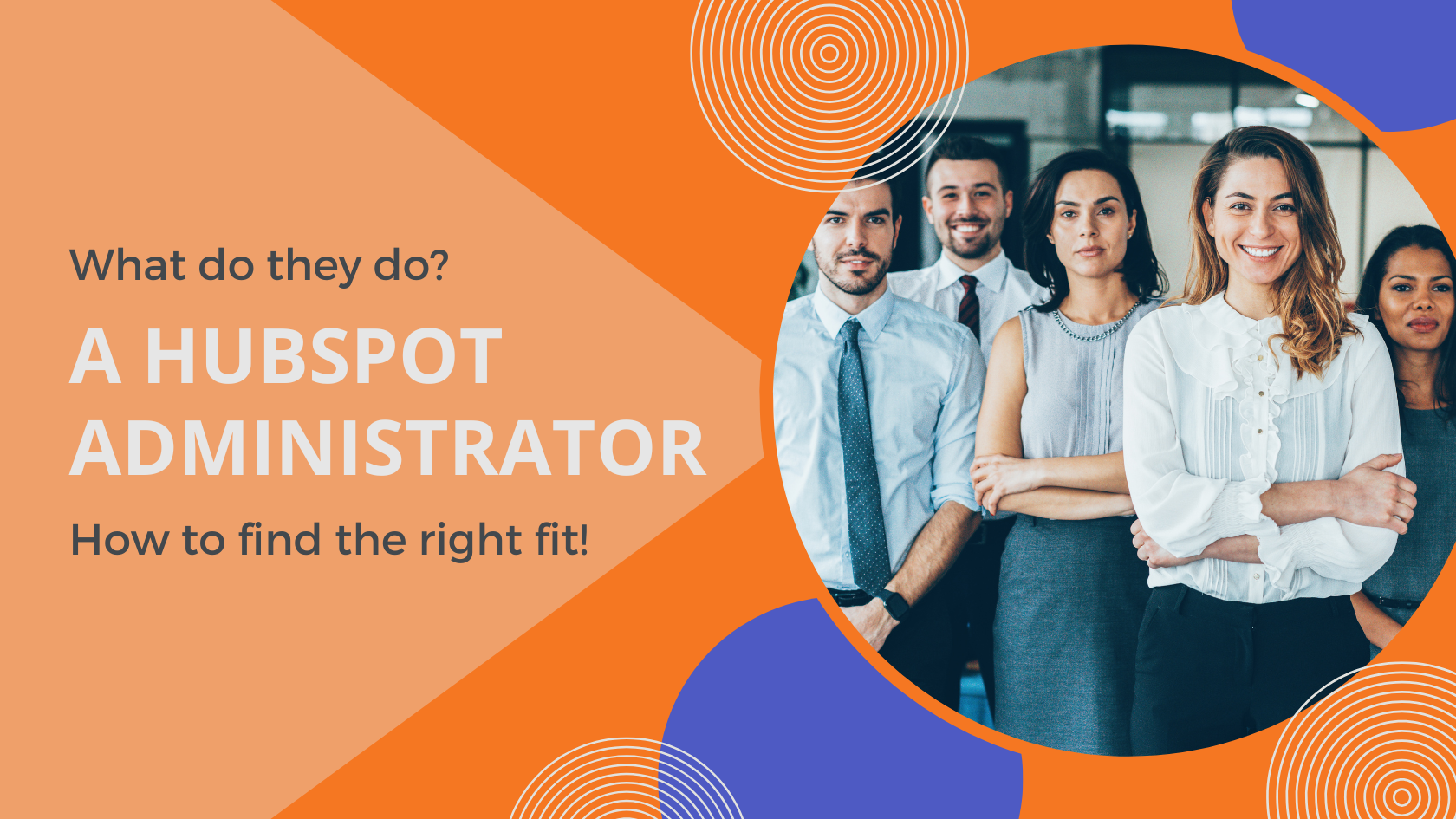 professional administrators standing 